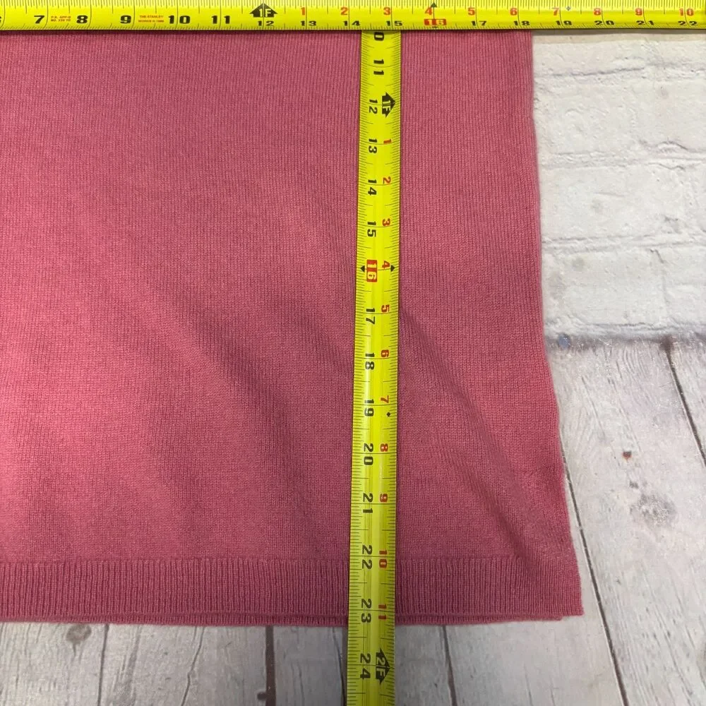 J. Crew Women 100% Cashmere Sweater Size Medium Pink C117 -25